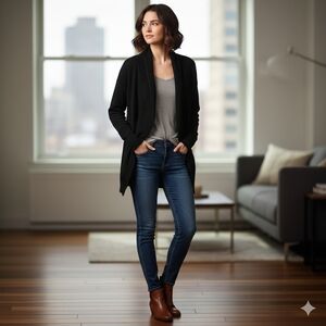 Requirements Black Cardigan